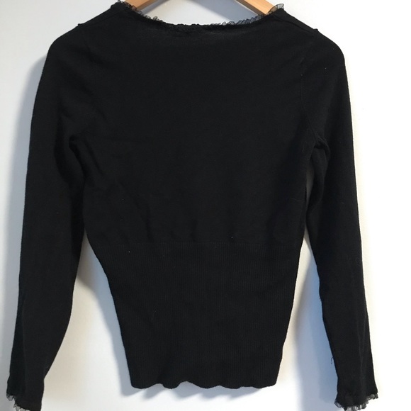 Lace Neckline Sweater - Picture 3 of 5